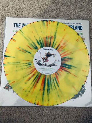 Rare The Wizard of Oz LP RSD Vinyl 2018 Limited Splatter Color NM Judy Garland 2