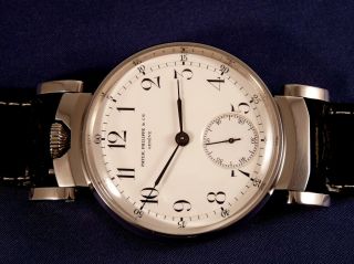 Wristwatch With Rare Old Pocket Watch Movement Patek Philippe