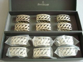 Buccellati Sterling Silver Set Of 12 Napkin Rings Rare & Fabulous