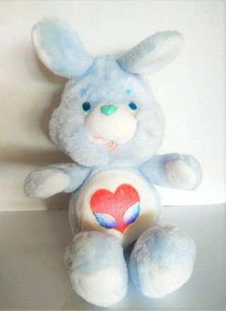 Vintage 1984 Care Bear Cousins Swift Heart Rabbit Euc 13 " Plush Toy