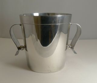 Rare Christofle Gallia Art Deco Wine Cooler / Champagne Bucket By Luc Lanel