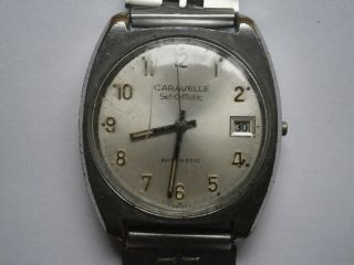 Vintage Gents Wristwatch Caravelle By Bulova Automatic Watch Spares