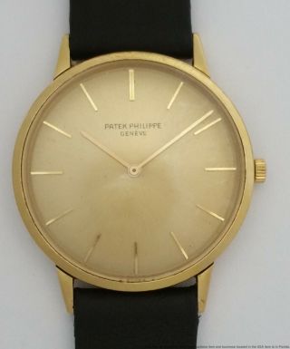 $5900 Rare Reference 3768 Patek Philippe 18k Gold Mens Vintage Watch