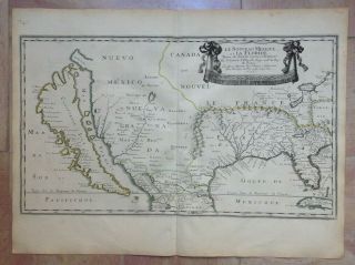 America California As An Island 1656 Nicolas Sanson Very Rare Large Antique Map