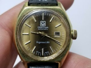 Certina Argonaut 285 Cal 17 - 351 Vintage Automatic Ladies Watch Swiss 27 Jewels