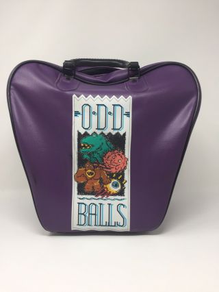 Brunswick Odd Ball Vintage Bowling Bag Purple Rare Handbag