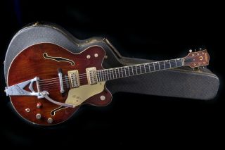 Rare,  Custom,  Vintage,  1963 Gretsch 6120 Chet Atkins Nashville In " Burgundy " 1/3