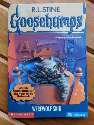 Goosebumps 60 Werewolf Skin With Werewolf Mask 90s Rare Htf R.  L Stine 1st Print