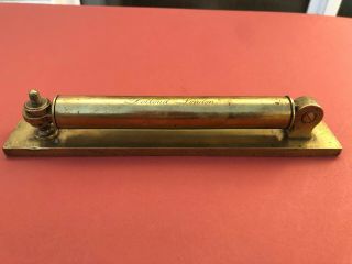 Very Rare Dollond Early 19thc Antique Heavy Solid Brass Adjustable Spirit Level