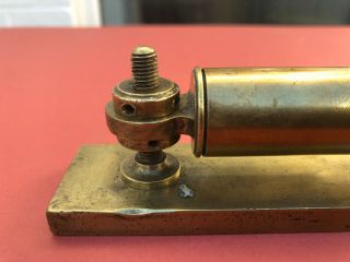 Very Rare Dollond Early 19thC Antique Heavy Solid Brass Adjustable Spirit Level 3