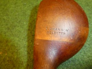 Vintage Hickory T Shannon Wood Sw B3 Old Golf Antique Memorabilia