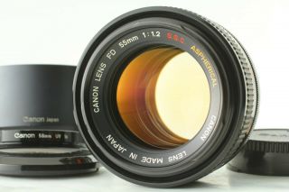 [rare Top W/hood] Canon Fd 55mm F/1.  2 S.  S.  C Ssc Aspherical Lens From Japan