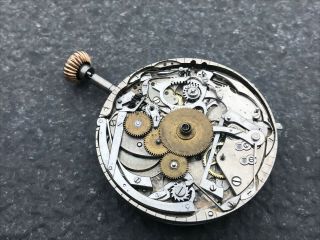 Rare 39.  4mm PATEK quality small MINUTE REPEATER RATTRAPANTE CHRONOGRAPH movement 5