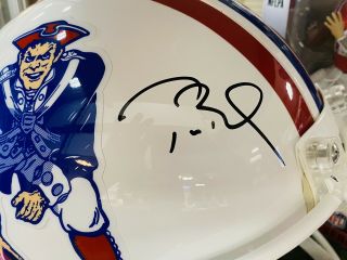 Tom Brady Auto SIGNED Patriots FULL SIZE Authentic HELMET TriStar RARE,  Rings 6