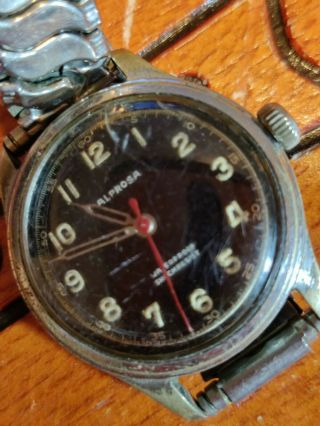 Vintage Alprosa Swiss Watch 16mm Men 