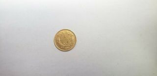 Very Rare And Desirable 1 Dollar Gold 1857 C Charlotte Liberty