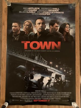 The Town Poster 27x40 Ds Rare Ben Affleck