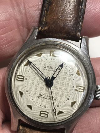 Vintage Men’s Geneva 17 Jewel Wrist Watch Reynolds Co