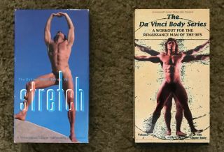 Two Da Vinci Body Series: 1) Upper Body & 2) Stretch [vhs] Nude Workout Rare