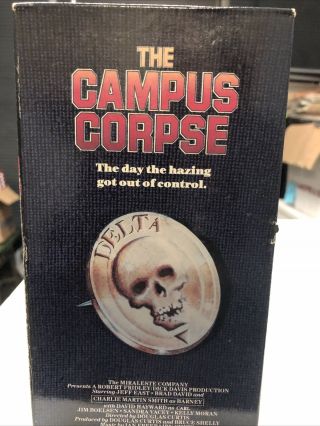 Cult The Campus Corpse Vhs Horror Rare Thriller