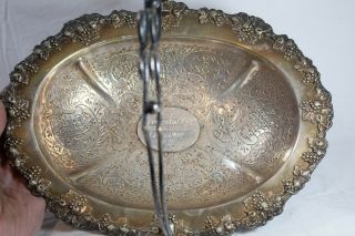 Antique Silver On Copper Serving Tray - Presented By G.  Hadfield Liverpool 1904