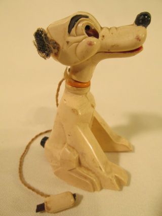 Rare Vintage Pluto Nodder Hard Plastic Figure Toy Magnetic Bone/Hotdog J.  V.  C.  Co 3
