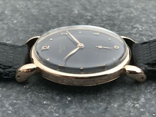 Rare 18k rose gold PATEK PHILIPPE ref.  590 CALATRAVA mens wristwatch 1940 ' s 4