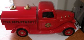 Very Rare 1934 Fire Pumper Fire Truck Jim Beam Decanter 3
