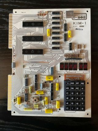 Rare Vintage Microcomputer Commodore Mos Kim - 1 With User Manuals And Schematic