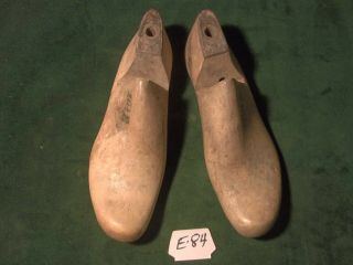 Vintage Pair Wood Size 10 - 1/2 E 38 Shoe Factory Industrial Lasts Mold E - 84