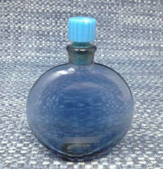 Vintage R Lalique Worth Perfume Bottle Je Reviens 1 Oz Blue 3 "