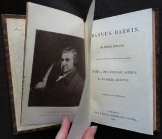 Rare Life Erasmus Darwin 1879 Ernest Krause Dallas Charles Darwin 1st Ed