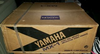 Yamaha Mx - 1 Stereo Power Amplifier Amp Nos Box Rare