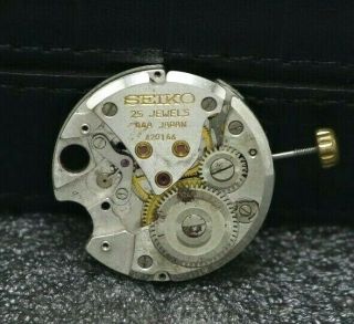 Seiko Ks 25 Jewels 44a Japan Hand Winding Movement Only Use.