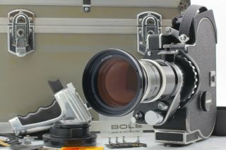 [rare N Mint] Bolex H16 Sbm Movie Film Camera 16 - 100mm Lens Grip Case From Japan