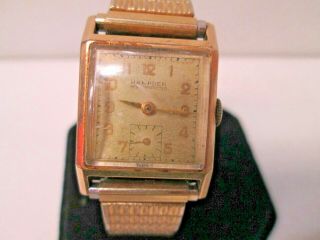 Vintage Hampden 10k Gold Filled Running Watch 17 Jewels