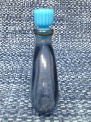 Vintage R Lalique Worth Perfume Bottle JE Reviens 1 oz Blue 3 