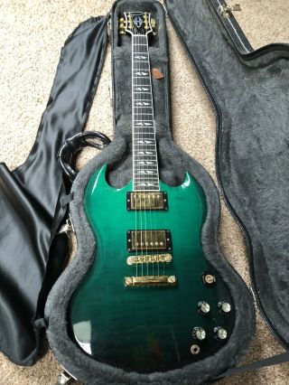 Very Rare Gibson SG Supreme 2005 Emerald Burst,  in with OHSC 2