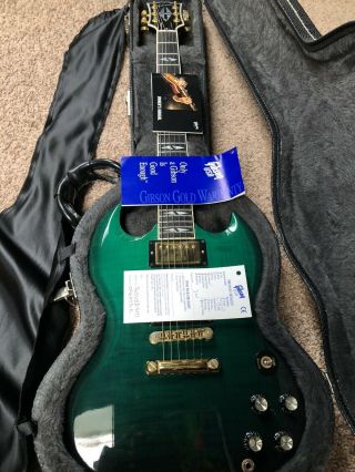 Very Rare Gibson SG Supreme 2005 Emerald Burst,  in with OHSC 3