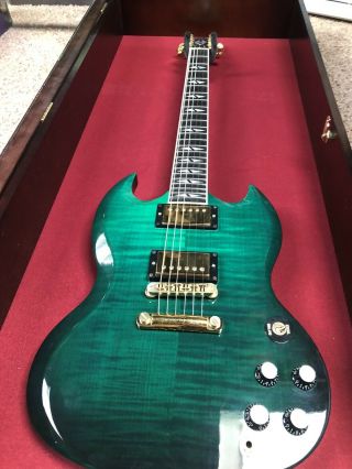 Very Rare Gibson SG Supreme 2005 Emerald Burst,  in with OHSC 4