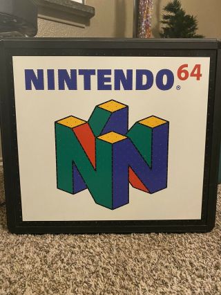 Nintendo 64 Fiber Optic Sign Rare 2
