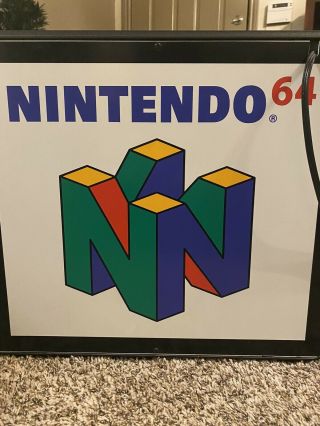 Nintendo 64 Fiber Optic Sign Rare 3