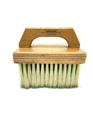 Rare Whistler Pure Lilly Bristle Stippler Brush Made In England 6x4 B64