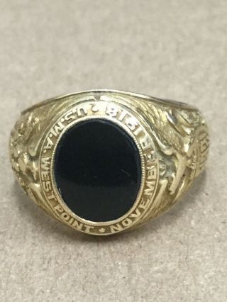 Rare Class Of 1921 (17 Graduates) West Point Usma - 14k Gold Tiffany Ring Size 5