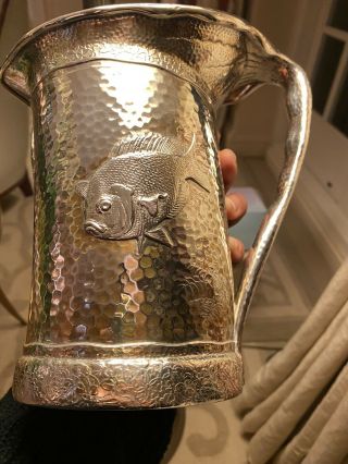 Rare Antique Tiffany 1881 Japanese Style Silver Jug/pitcher Edward Moore Design