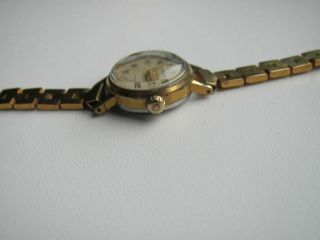 Vintage Soviet mechanical women ' s watch CHAIKA USSR 1601 gold plated 3