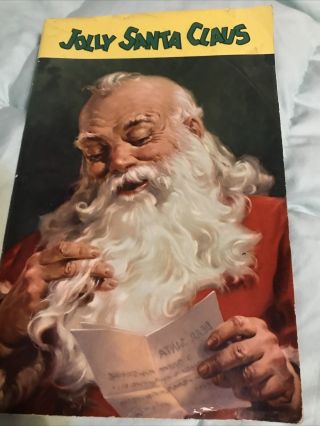 Rare 1949 Vintage Ideals Publishing Jolly Santa Claus Brownie Book