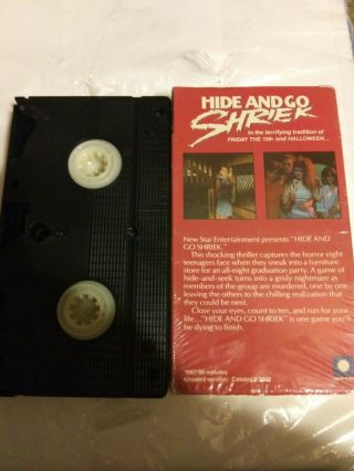 HIDE AND GO SHRIEK VHS UNRATED VERSION HORROR RARE 2
