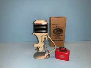 Toy Boat K & O Rare 1960 Toy Outboard Mercury 800 Includes Box,  Stand &more