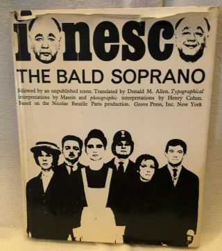 Vintage The Bald Soprano: Anti - Play,  Followed By An Unpublished Scene 1965 Rare